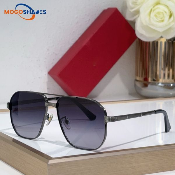 

full framed buff horn designer sunglasses for women rectangle adumbral gradient brand glasses fashion luxury eyeglasses for men gafas de sol cheetah with box 424S