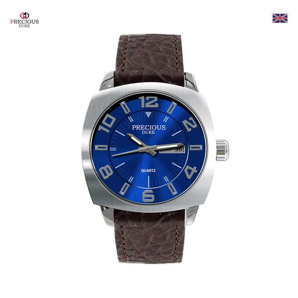 

PRECIOUS British Brand Business Classic Men's Watch Anti Steel Case Quartz Waterproof Performance, Silver shell with black stripe on silver