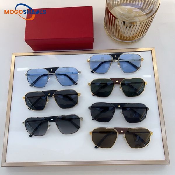 

oversized full framed luxury brand designer sunglasses for womens cheetah gradient Polarizing glasses buffalo horn gafas de sol rectangle adumbral eyeglasses