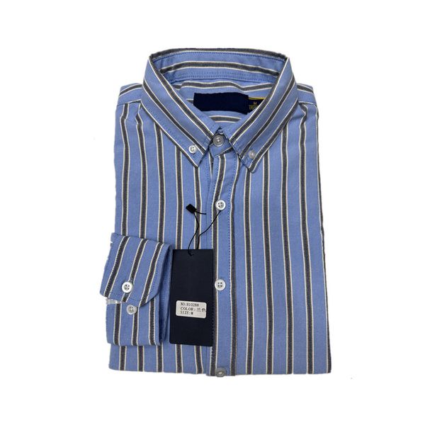 

Men Stripe Shirt Long Sleeve Casual Business Style British Elegant Fit Shirt for Spring Autumn Comfortable Fashion Gentlemen Striped Shirt for Daily Wear, H1028-yellow