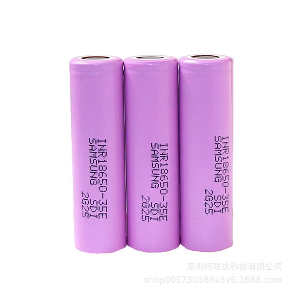 100% High Quality 35E INR18650 Battery 3500mAh Pink INR 18650 3.7V Lithium Rechargeable Li-ion Batteries Cell For Samsung Cells