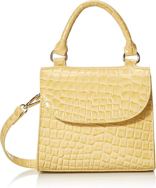 

The Drop Diana Top Handle Crossbody Bag, Yellow