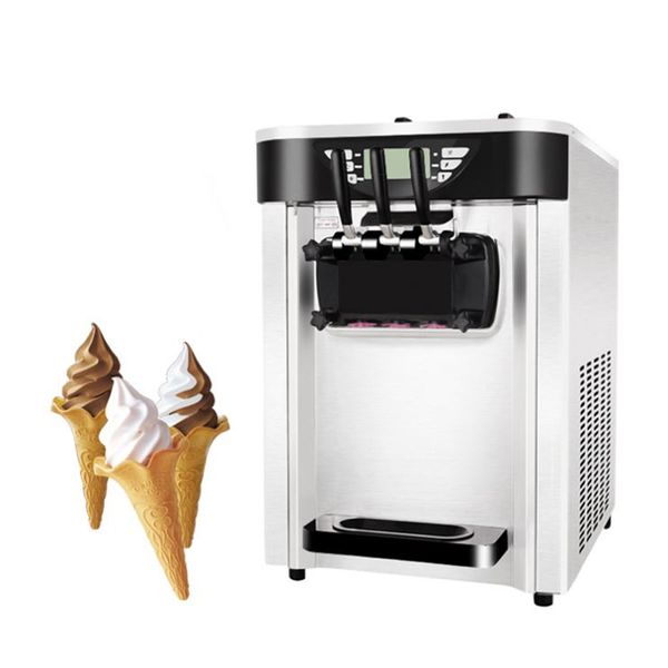 Desktop Gelato Soft Ice Cream Machine Yogurt Icecream Machine For Cafes Bars Restaurant Equipment Tool