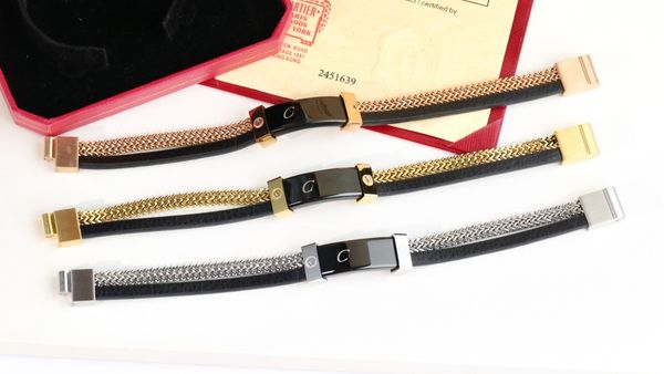 

Classic plated gold bracelet luxury bracelet designer bangle women designer jewelry leather bracelet homme fashion womens bracelets trendy