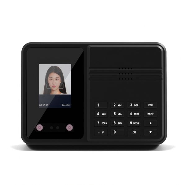 

Time Clocks, Employees with Face, Palm & PIN, Memory 64+128 MB, 2.4'' Screen Time Clocks for Employees Small Business(No Monthly Fee)