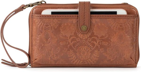 

Smartphone Crossbody Purse - Women's Cellphone Bag Wallet For Everyday - Convertible Wristlet With Zipper, Chocolate