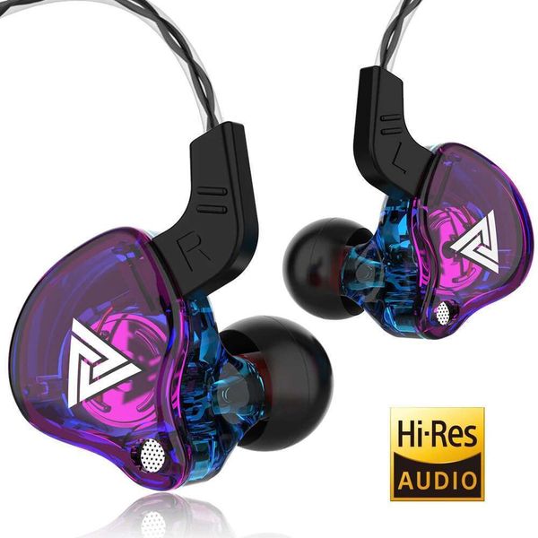 Original QKZ AK6 Copper Driver HiFi Wired Earphone 3.5MM Race Sport Headphone Bass Stereo Headset Music Earbuds In Ear With Mic