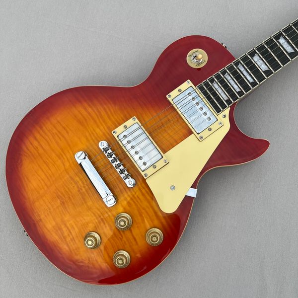 

Brown Tiger Stripe Electric Guitar - Mahogany Body, Rosewood Fretboard, Great Value Deal