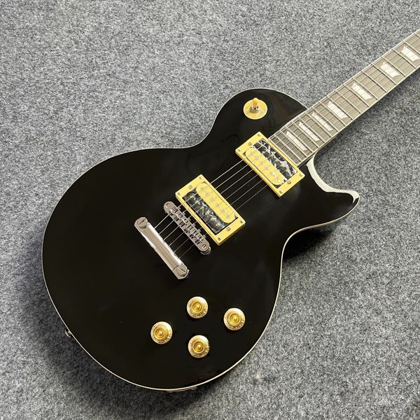 

Matte Black LP Electric Guitar - Mahogany Body, Rosewood Fingerboard, 22-Tone Pro Sound