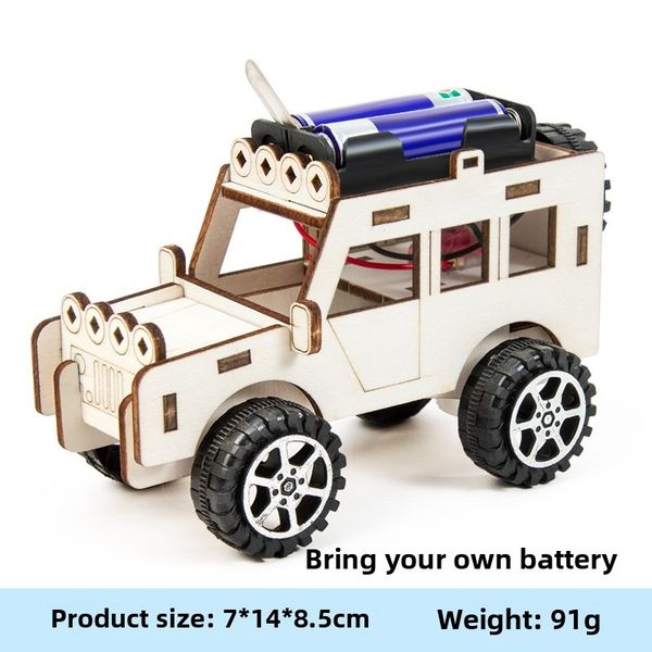 

Science Experiment Set of Jeep - A full set of STEM teaching aids for primary school students, handmade technological production and invention toy gift., Multicolor
