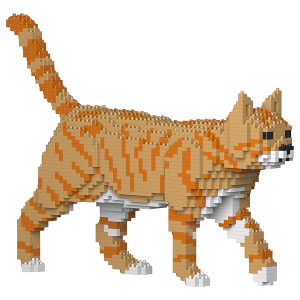 

pet cat civet flower cat pastoral cat blue cat orange cat American short English short building block ornament couple gift toy