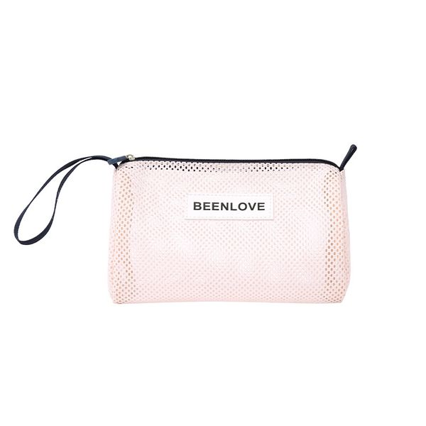 AP5-Solid color simple corduroy cosmetic bag travel portable carry-on clutch bag with zipper toiletries storage bag