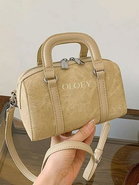 

Free shipping cross body bags for women Designer New Premium Denim Tote Women Versatile Elegant Party Shoulder Crossbody Bag fully matched shoulder bag, Khaki