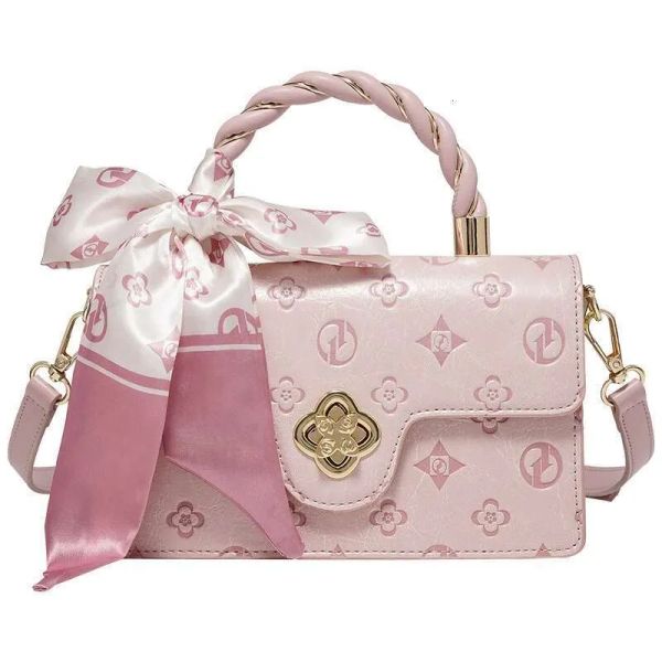 

Free shipping 2025 designer Shoulder tote Bags For womans ladies flap lady camellia wer square handbag pink women crossbody bag, White
