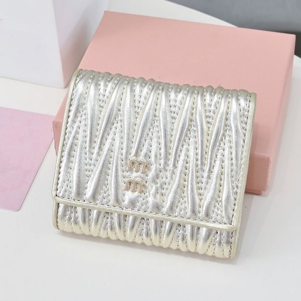 

Designer Wallet Womens Card Holder Cardholder High Quality Genuine Leather Sheepskin Interior Compartment With Card Case Coin Purse Card Wallets Designer Women, Red