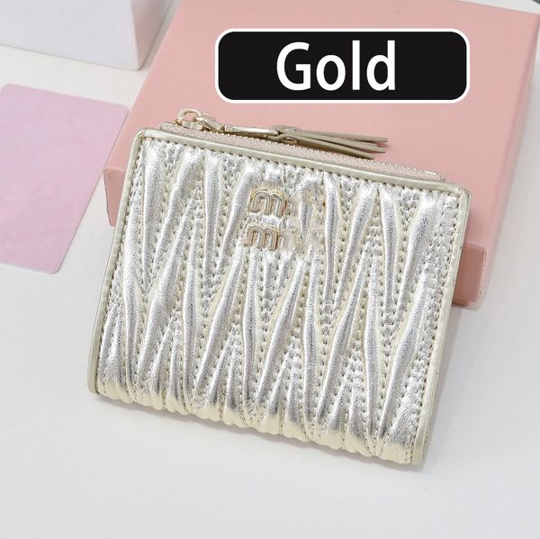 

Designer Wallets Cardholder Coin Pouch High Quality Genuine Leather Sheepskin Luxury Wallets Zipper Poucht With Box Card Case Luxury Card Holder Pink Wallet, Red