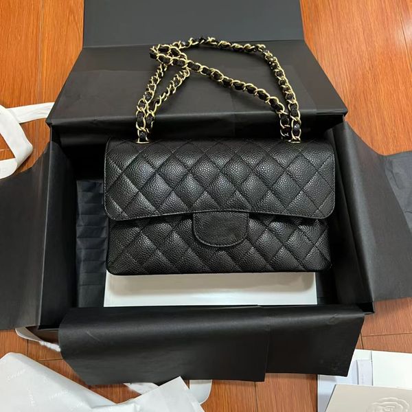 

10A Mirror quality Classic Caviar sheepskin Flap Bag Designer Women Cross Body Bags uries Designers Shoulder bag, C-18