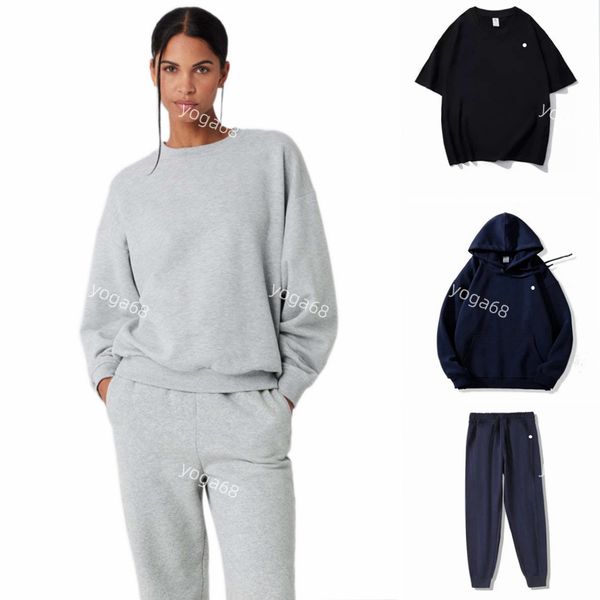 

Women Yoga Hoodies Perfectly Oversized Sweatshirts unisex 3D Logo Sweater Loose Long Sleeve short sleeves Crop Top Fitness Workout Crew Neck Blouse Gym men Hoodies, Short sleeve 06