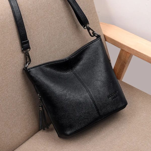 

Soft Leather Hand Crossbody Bags for Women 2022 New Luxury Handbags Women Casual Shoulder Bag Designer Tote Bag bolsa feminina, Gray