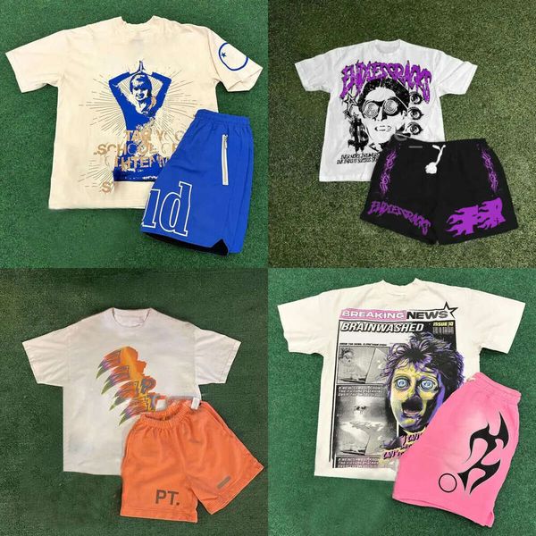 

mens shirt designer hombre hipster Street embroidery size s-5xl tshirt washed vintage for men 2024 newstyle Shirt t shirts Hip Hop clothes pj1 a0, Color 1