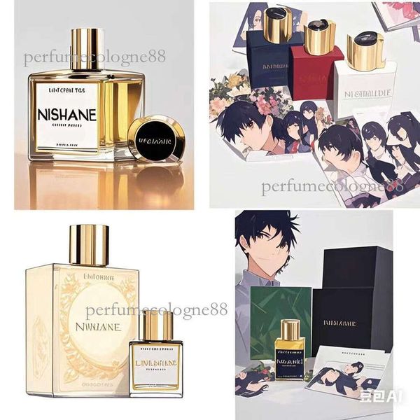 

New 2025 Nishane Perfume 100Ml Wulongcha Ani Hacivat Fan Your Flames Fragrance Man Women Extrait De Parfum Long Lasting Smell Brand Neutral Cologne High