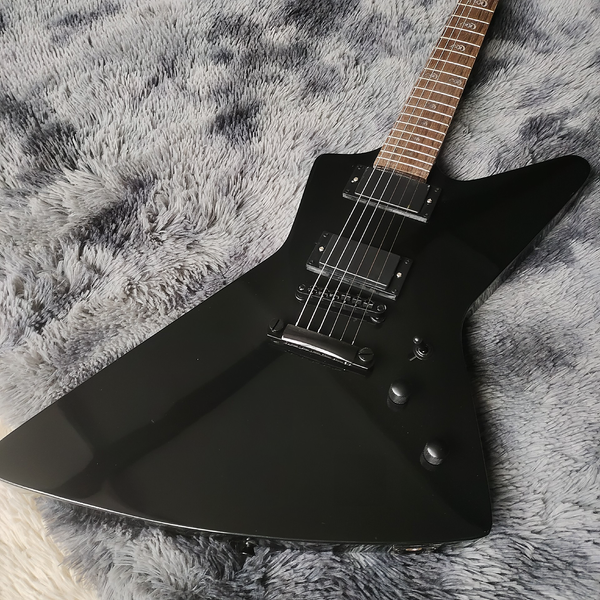 

Aggressive V-Body Electric Guitar - Dual Black Humbuckers & 24K Hardware | Metal Ready