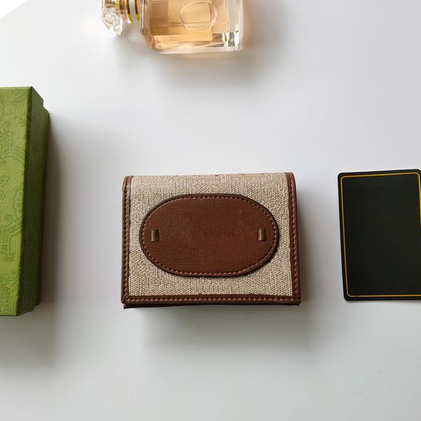 Brand Designer Short Wallet, Real Leather Card Holder with Zipper, Compact Mini Credit Card and ID Holder Ypin001