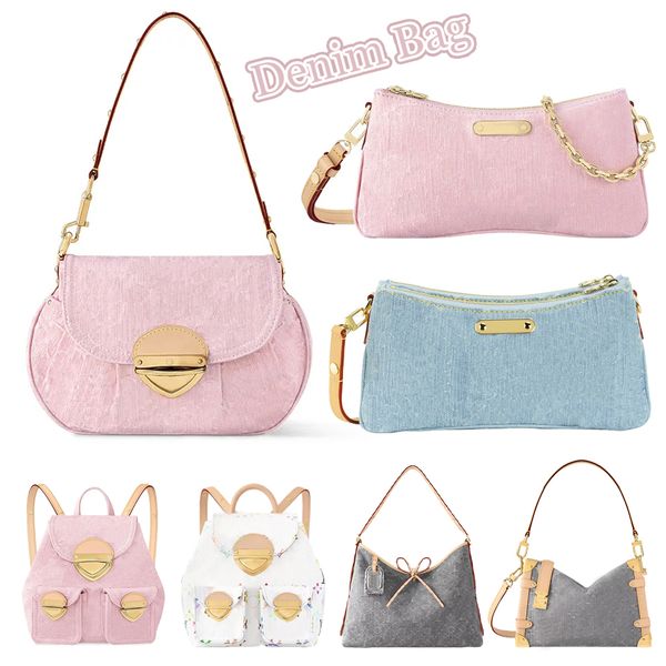 

Denim Blue Designer Dag 2025 New Style Shoulder Bags Jean Bag Crossbody Bag Handle Bag Shopping Bag Cluth Bag Drawstring High Quality Bucket Bags, #9