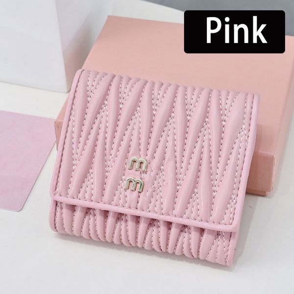 

Designer Wallets For Women Coin Pouch Cardholder High Quality Genuine Leather Sheepskin Interior Compartment Box Card Case Card Holders Wallet Designer Woman, White