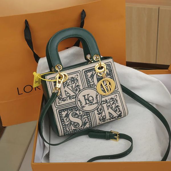 

Free shipping designer bag Shoulder tote Bags For womans ladies fashion embroidery casual handbag square crossbody bag, Color 3