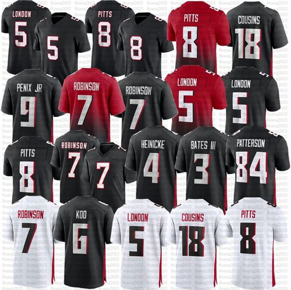 Michael Penix Jr Kirk Cousins Bijan Robinson Jalon Walker Kyle Pitts Football Jersey Drake London Younghoe Koo Mooney AJ Terrell Michael Vick Tyler Allgeier