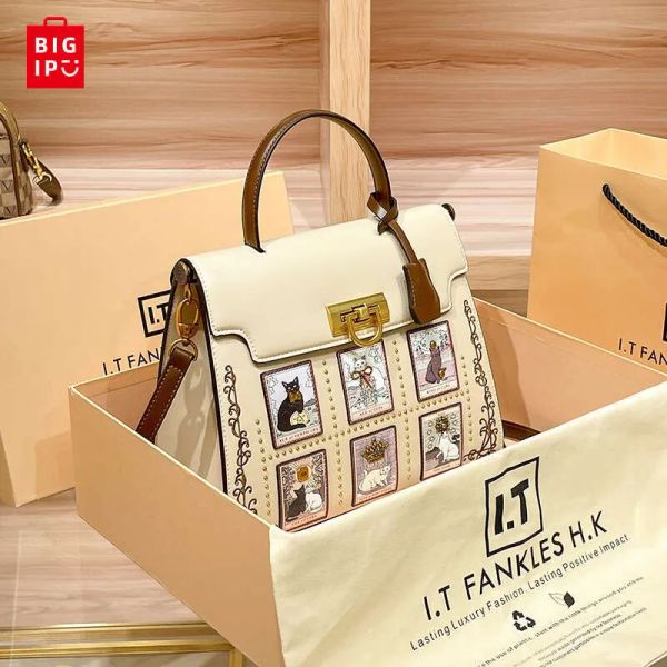 

Designer Bag Women's Handbag Brand Handbag 2024 New Light Luxury High-End Designer Retro Crossbody Shoulder Bag, Hy-q1156 black