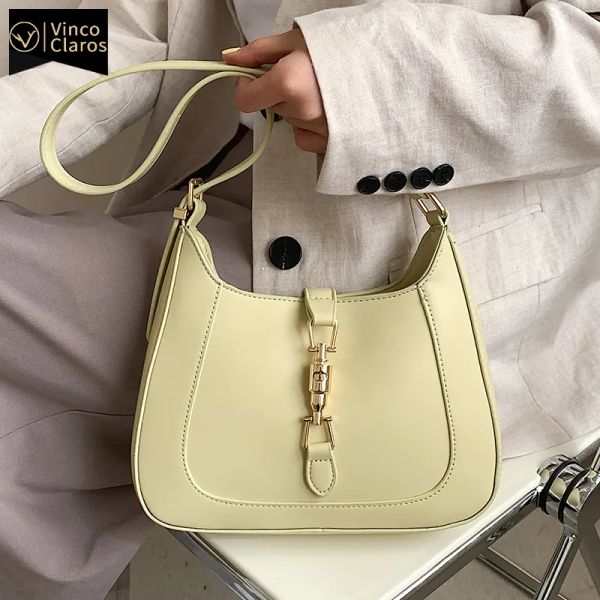 

Top Quality Brand Purses And Handbags Designer Leather Shoulder Crossbody Bags For Women Fashion Underarm Sac A Main New, Brown