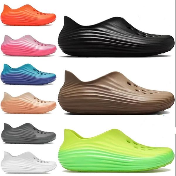 

Men Women slides Slippers ReactX Rejuven8 Sliders Platform Sandals Triple Black Light Orewood Brown Khaki Mens Women Shoes, C6