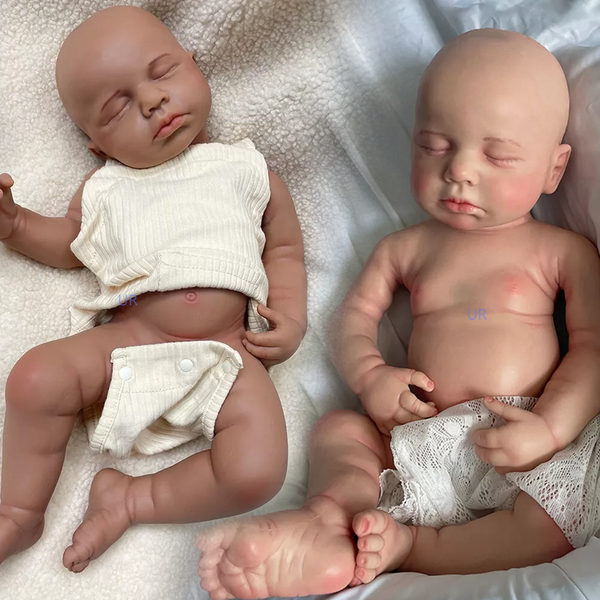 URCHOICE Washable 51Cm Kids Toy Artist Collectibles Full Silicone Reborn Baby Doll Artificial 20 Inch Lifelike Newborn Girl Loulou