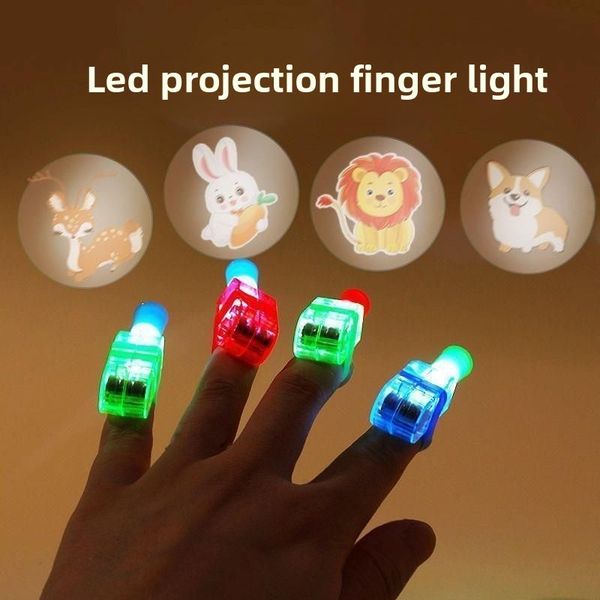 

Projection finger light, cartoon projection light, finger projection light designer various patterns luminous cartoon ring fun design