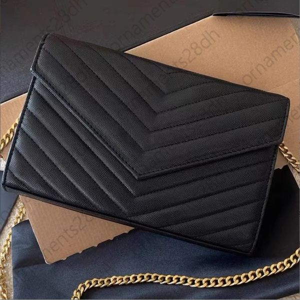 

10A Designer Bags Women's Shoulder Chain Bag Classic Flap Tote Bags Wallet Check Purse Solid Hasp Waist Square Stripes Luxurys Handbags envelope crossbody bag purses, Style2