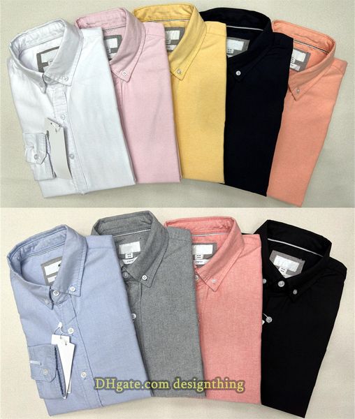 

Mens Casual Long Sleeve Shirt Designer Shirts Solid Color Design with Chest Pocket Featuring Button Classic Fit Shirt Business Casual Shirts Blouse, Purple