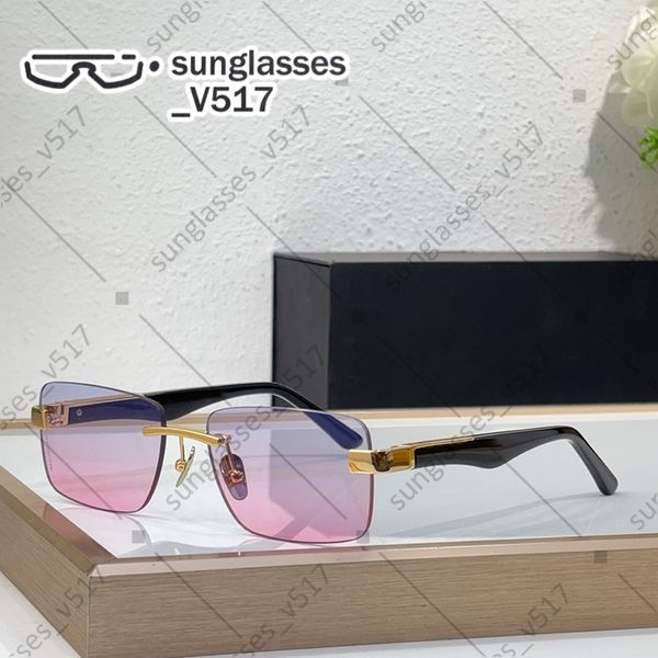 

women designer sunglasses classic sunglasses men glasses rectangular rimless protection Eyeglasses Modern sophistication Europe and America Star glasses UV400