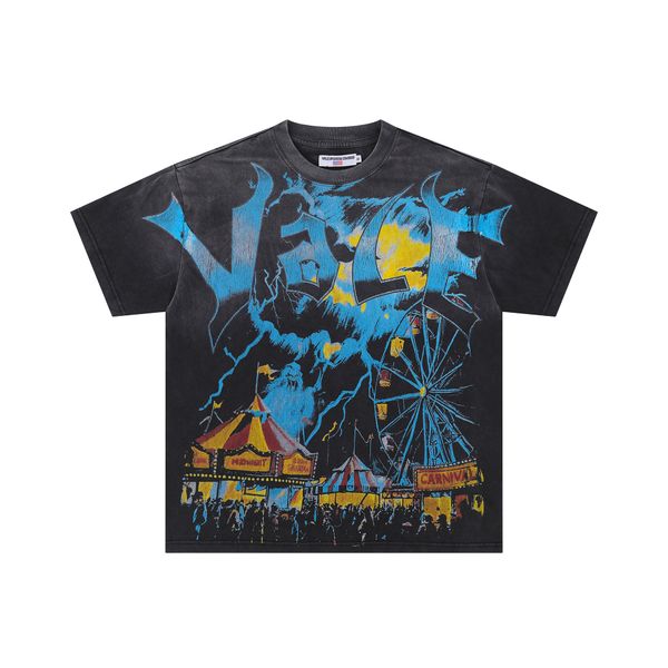 

Men's T Shirts same qulality Vale Big Graphic Oversized Tops Harajuku Gothic American All Cotton Short Sleeve Shirt Men Clothing 008, A005