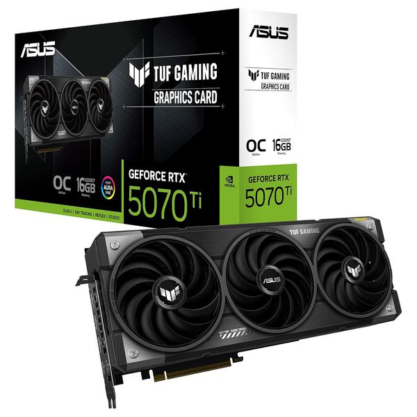 ASUS TUF Gaming GeForce RTX 5070 Ti 16GB GDDR7 OC Edition Gaming Graphics Card