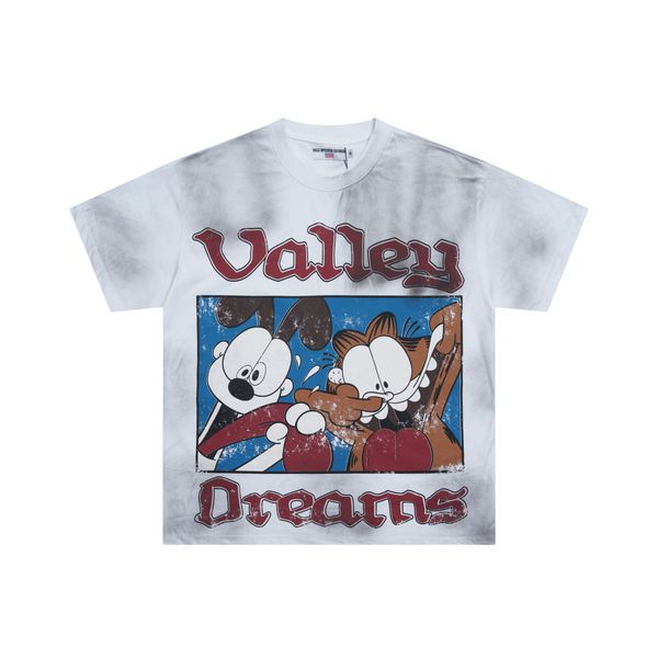 

Men' T Shirts same qulality Vale Big Graphic Oversized Tops Harajuku Gothic American All Cotton Short Sleeve Shirt Men Clothing 005, A022