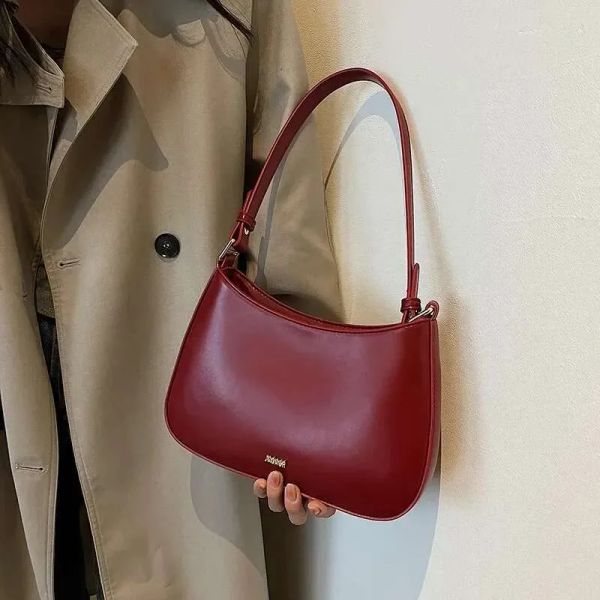 

Designer bag Red Underarm Shoulder Bags for Women 2024 New Texture Leather Crossbody Bag Luxury Designer Wedding Bride Handbags Sling Bag tote bag purse handbag, Black