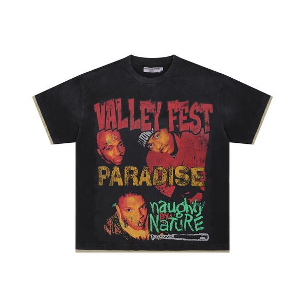 

Men's T Shirts same qulality Vale Big Graphic Oversized Tops Harajuku Gothic American All Cotton Short Sleeve Shirt Men Clothing 010, A002