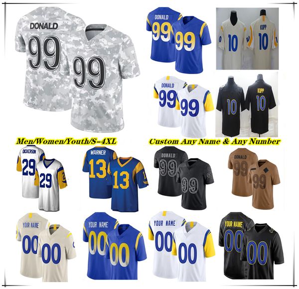 

American Football Jersey Stetson Bennett Matthew Stafford Davante Adams Terrance Ferguson Kyren Williams Puka Nacua Kamren Kinchens Jared Verse Tutu Atwell 4XL, Men fuse white style1