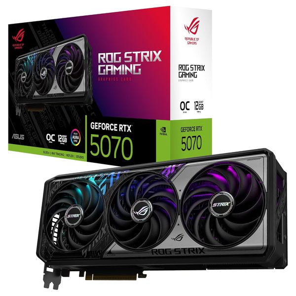 ASUS ROG Strix GeForce RTX 5070 OC Edition 12GB GDDR7 Gaming Graphics Card