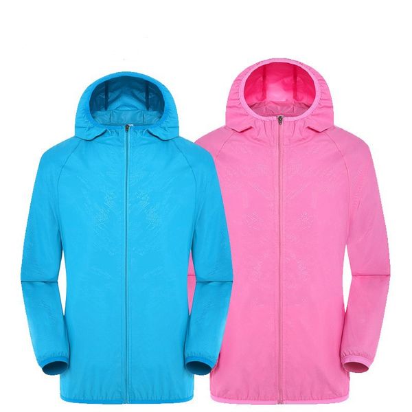 

Waterproof Hiking Jackets for Men and Women Sun Protection Windbreaker Camping Climbing Rain Coat Unisex Portable Clothes, Like the picture04