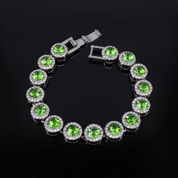 

Trendy 12mm Round Rhinestone Cuban Link Necklace for Men & Women, Hip-Hop Style, Gold-Plated with Large Diamonds