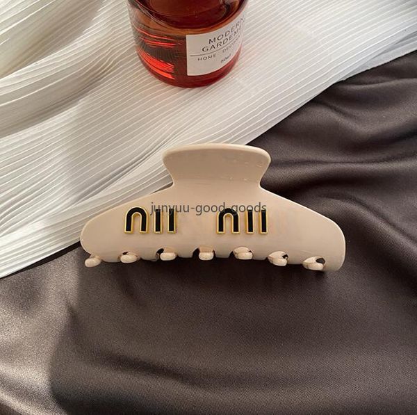 

Hair Clip Hair Clamp Black White Designer Claw Clip Luxury Brand Hair Jewelry Classic Design Hair Clip Headwear Barrettes