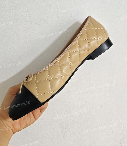 loafers designer shoes ballet flats for Women Leather Bow Dress Shoes Fashion Luxury Flat Boat Shoes Canvas Shoes Leather sole EU34-43